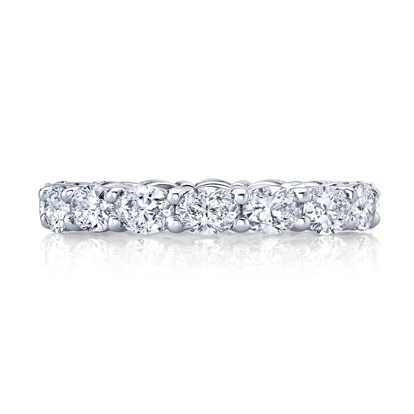 East West Oval Diamond Eternity Band