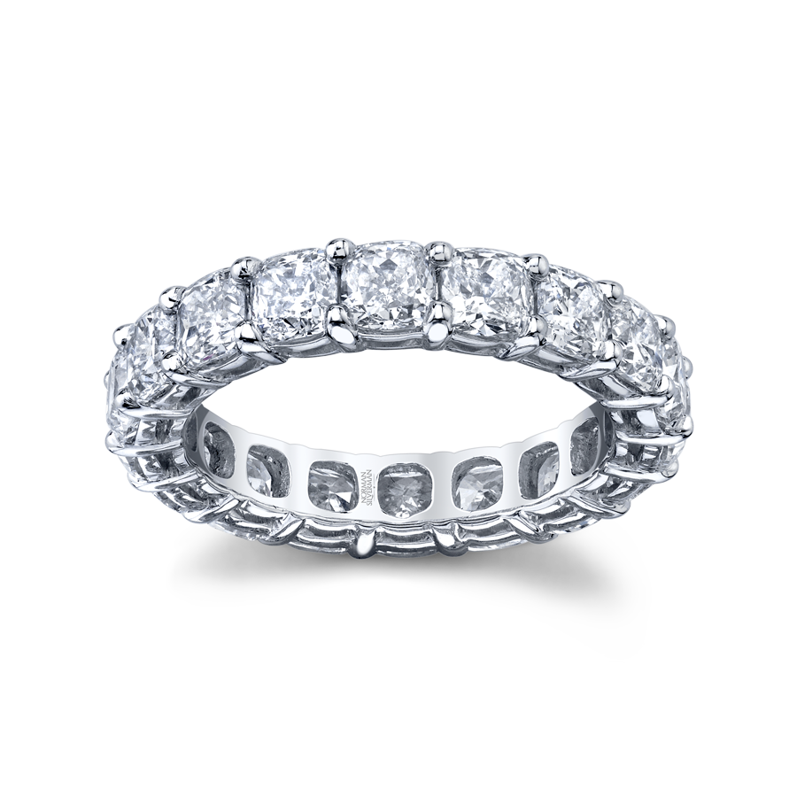 Cushion Diamond Eternity Band