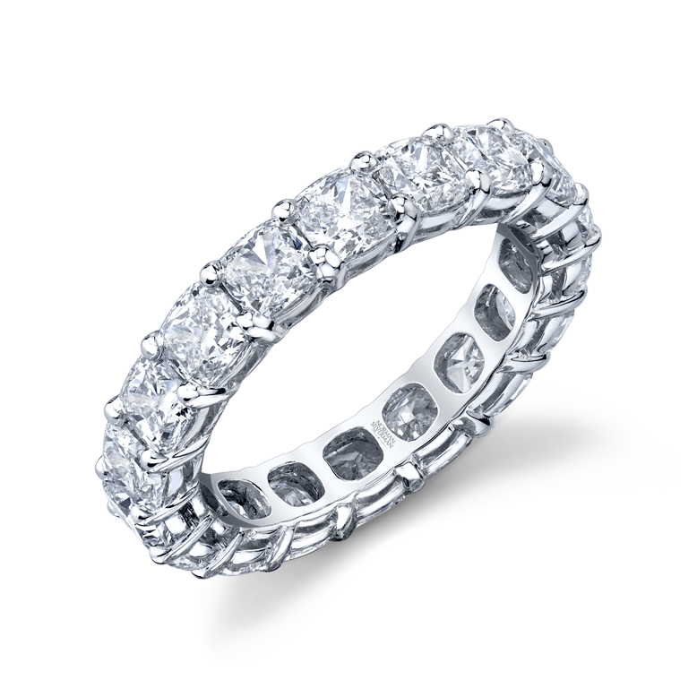 Cushion Diamond Eternity Band