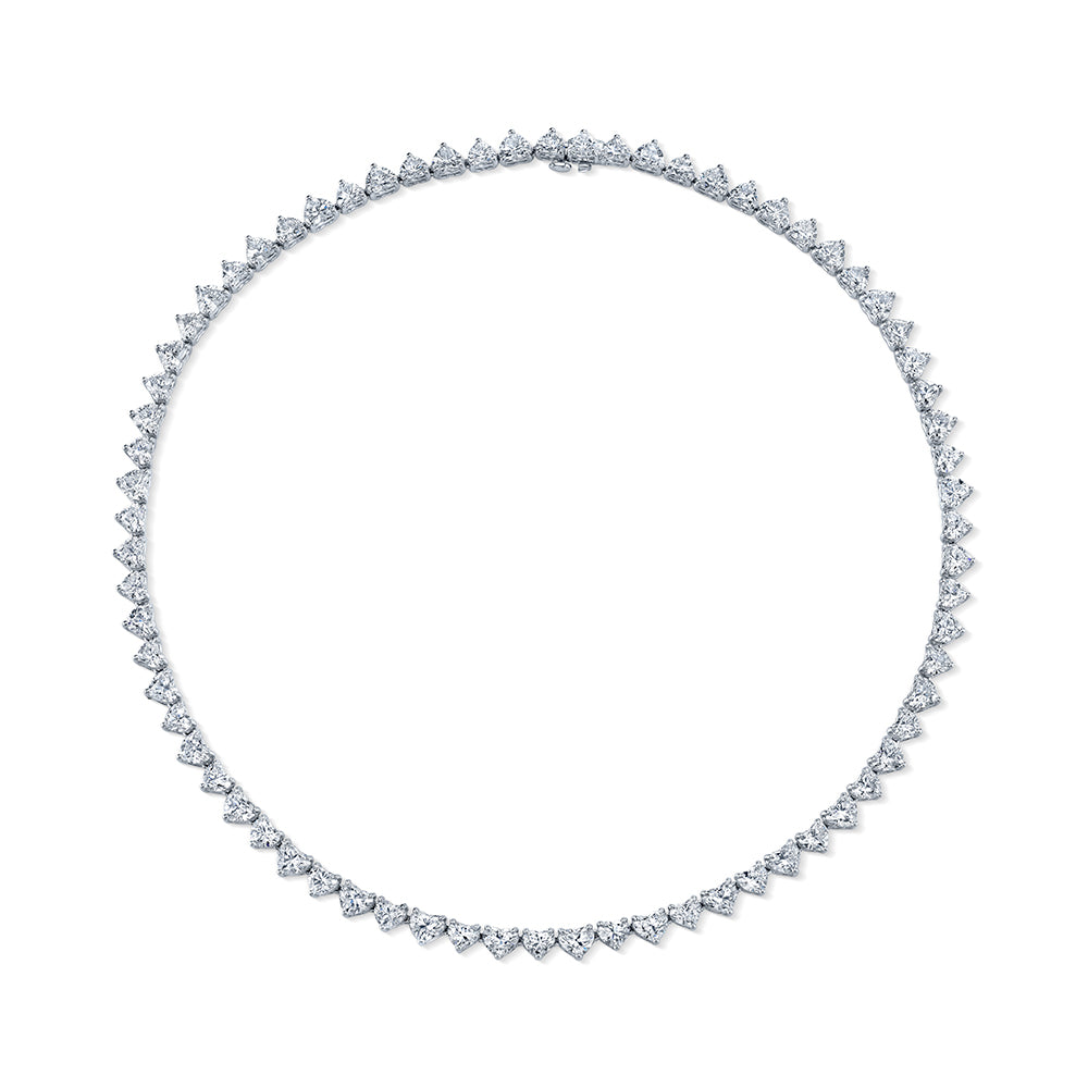 Heart Shape Straight Line Necklace