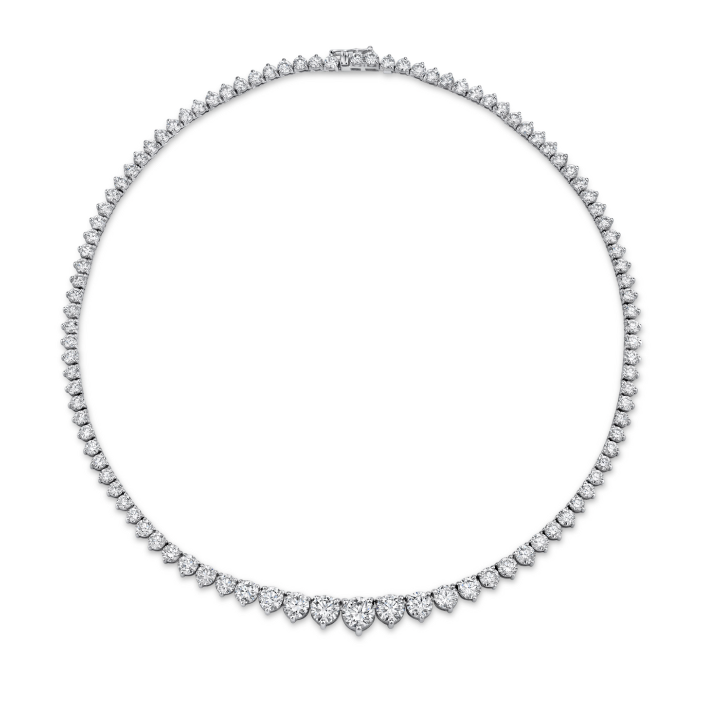 Graduated Riviera Diamond Necklace