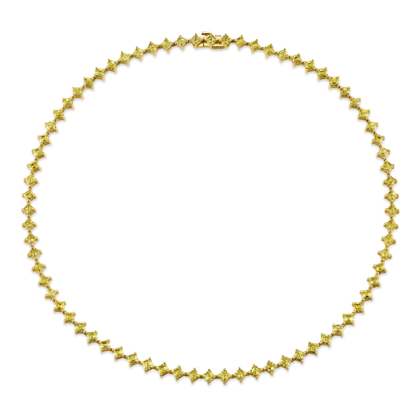 20.52 Carat Intense Yellow Diamond Necklace