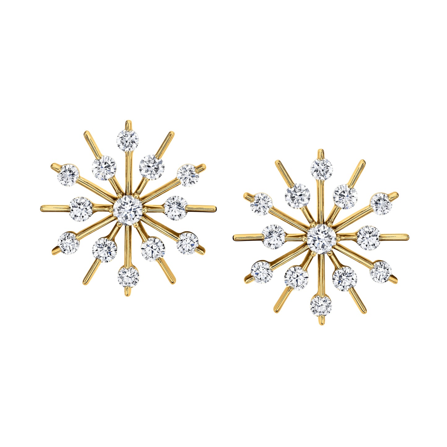 Snowflakes Diamond Earrings