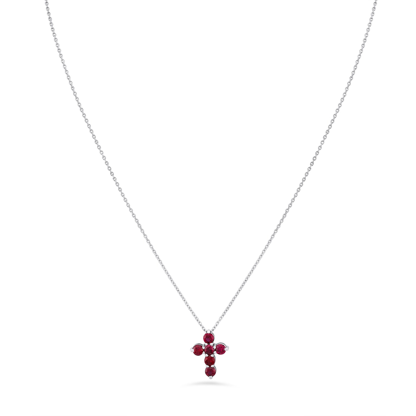 Ruby Cross Pendant