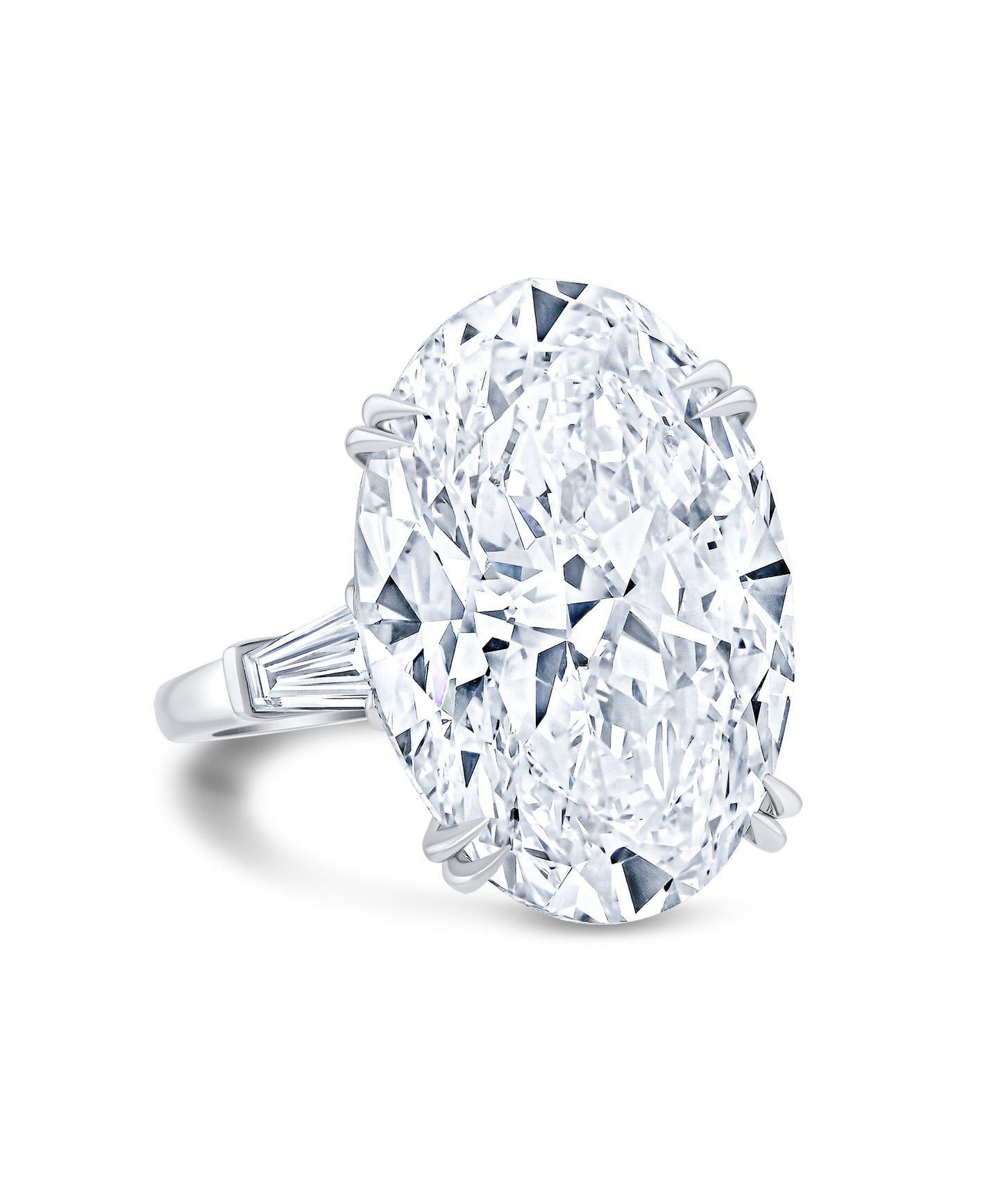Oval Diamond Three-Stone Ring
