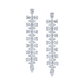 Marquise and Pear Shape Diamonds Dangle Earrings