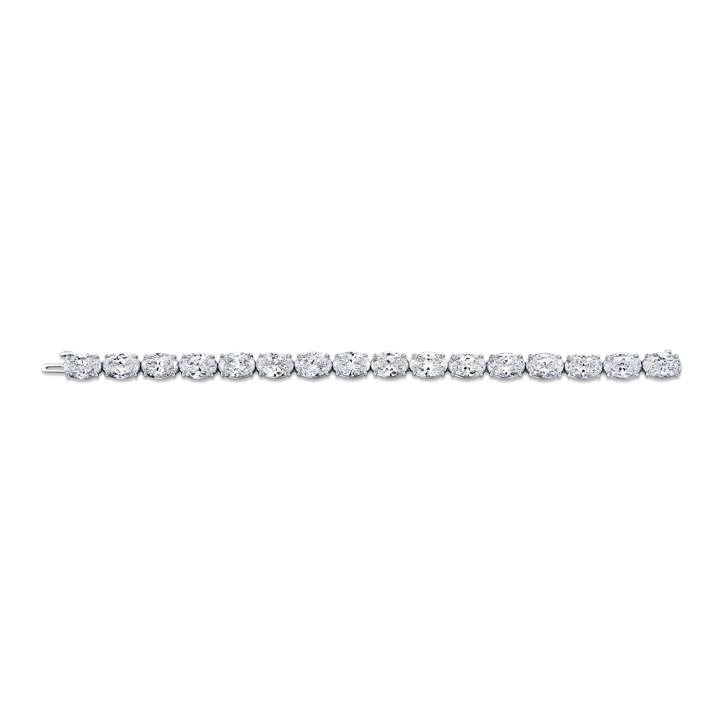 32 Carat Oval Cut Diamond Bracelet