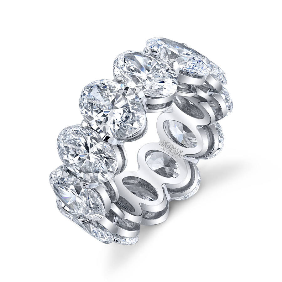 Oval Cut Diamond Eternity Band