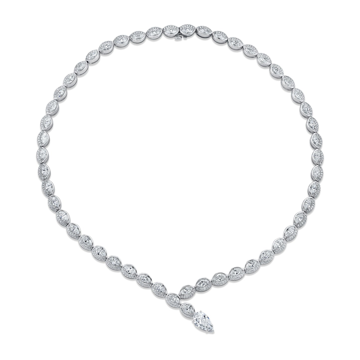 Marquise-cut Diamond Necklace