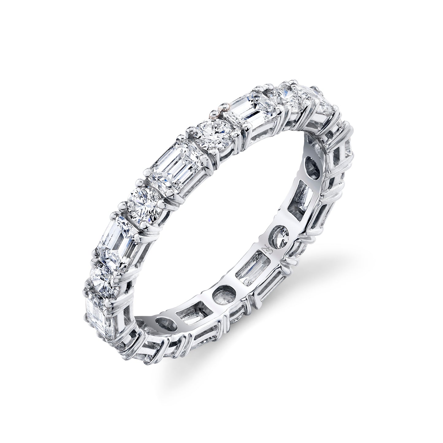 Alternating Diamonds Eternity Band