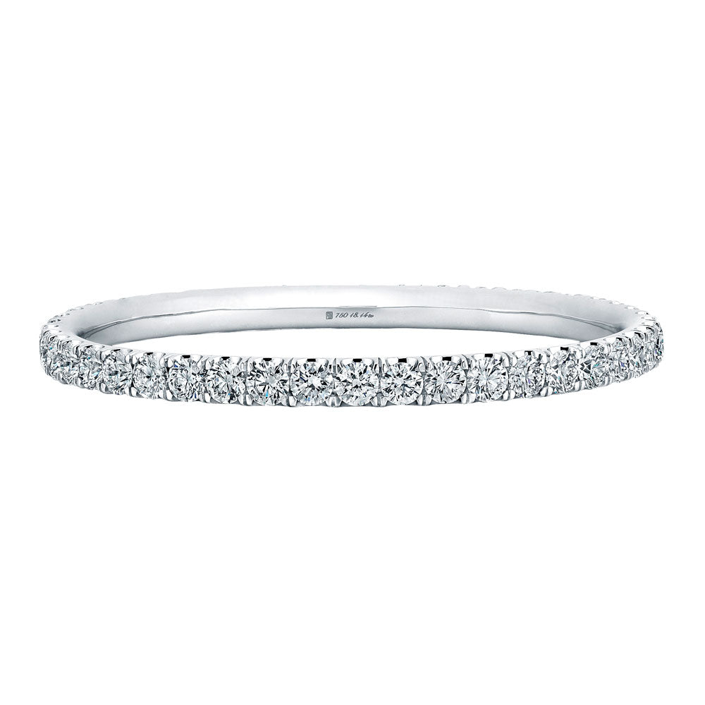 Round Diamond Bangle Bracelet