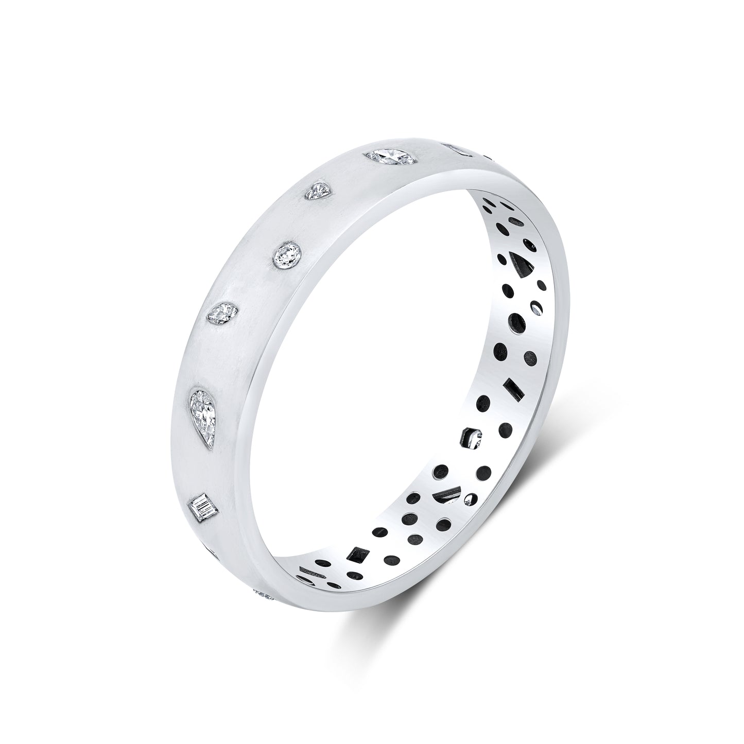Mixed Fancy Shape Diamond Bangle