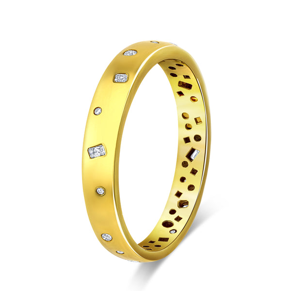 Mixed Fancy Shape Diamond Bangle