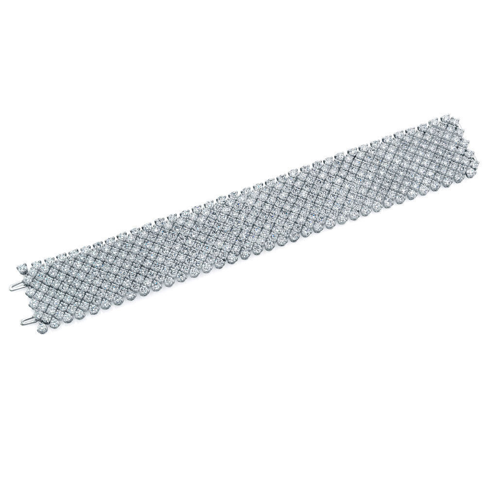 Round Diamond Mesh Bracelet