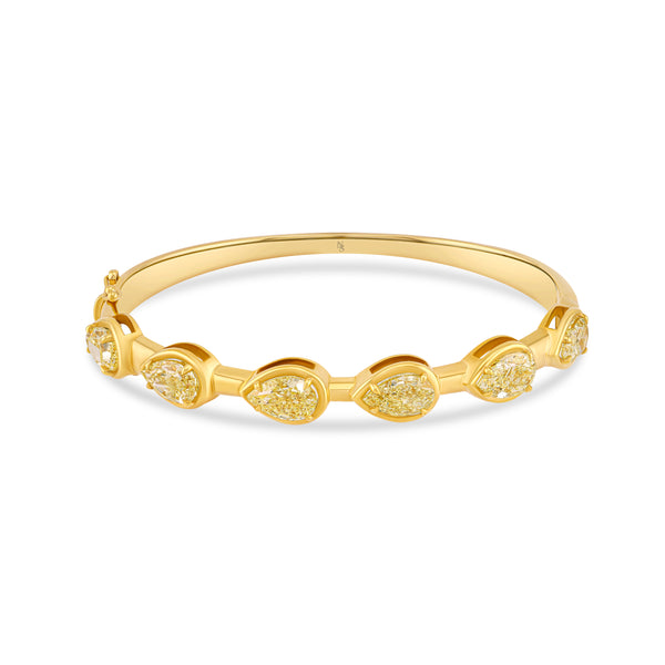 Pear Diamond Bangle