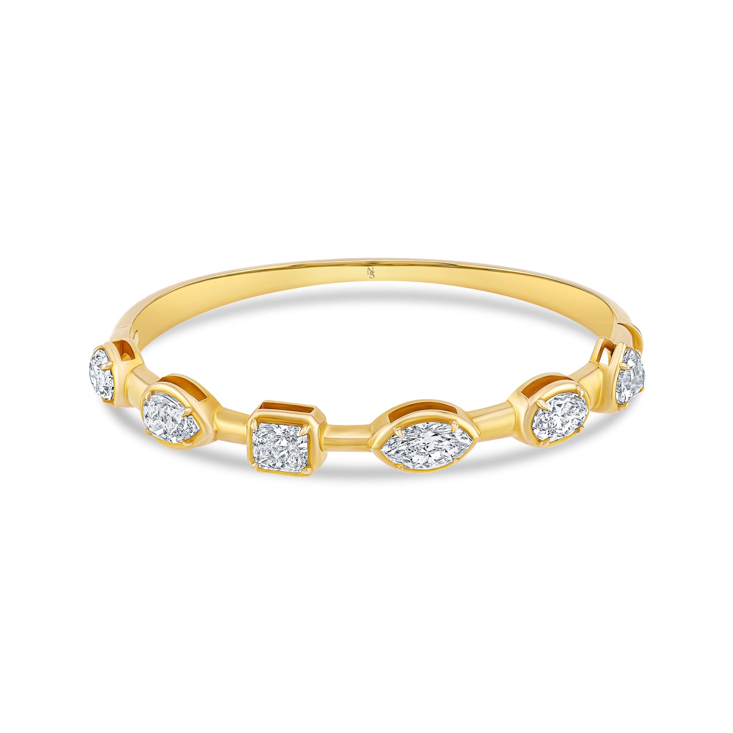 Fancy Shape Diamond Bangle