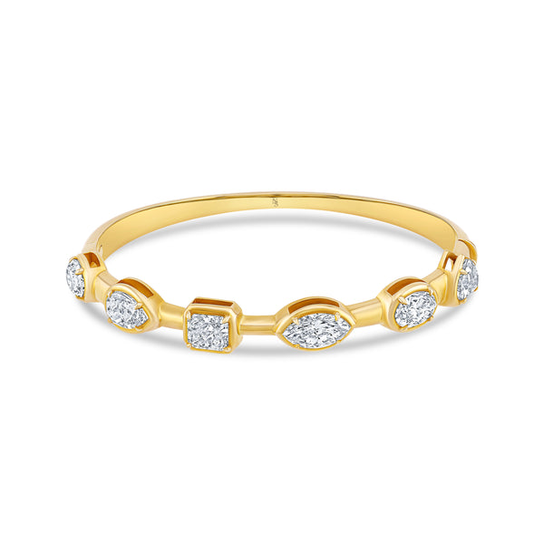 Fancy Shape Diamond Bangle