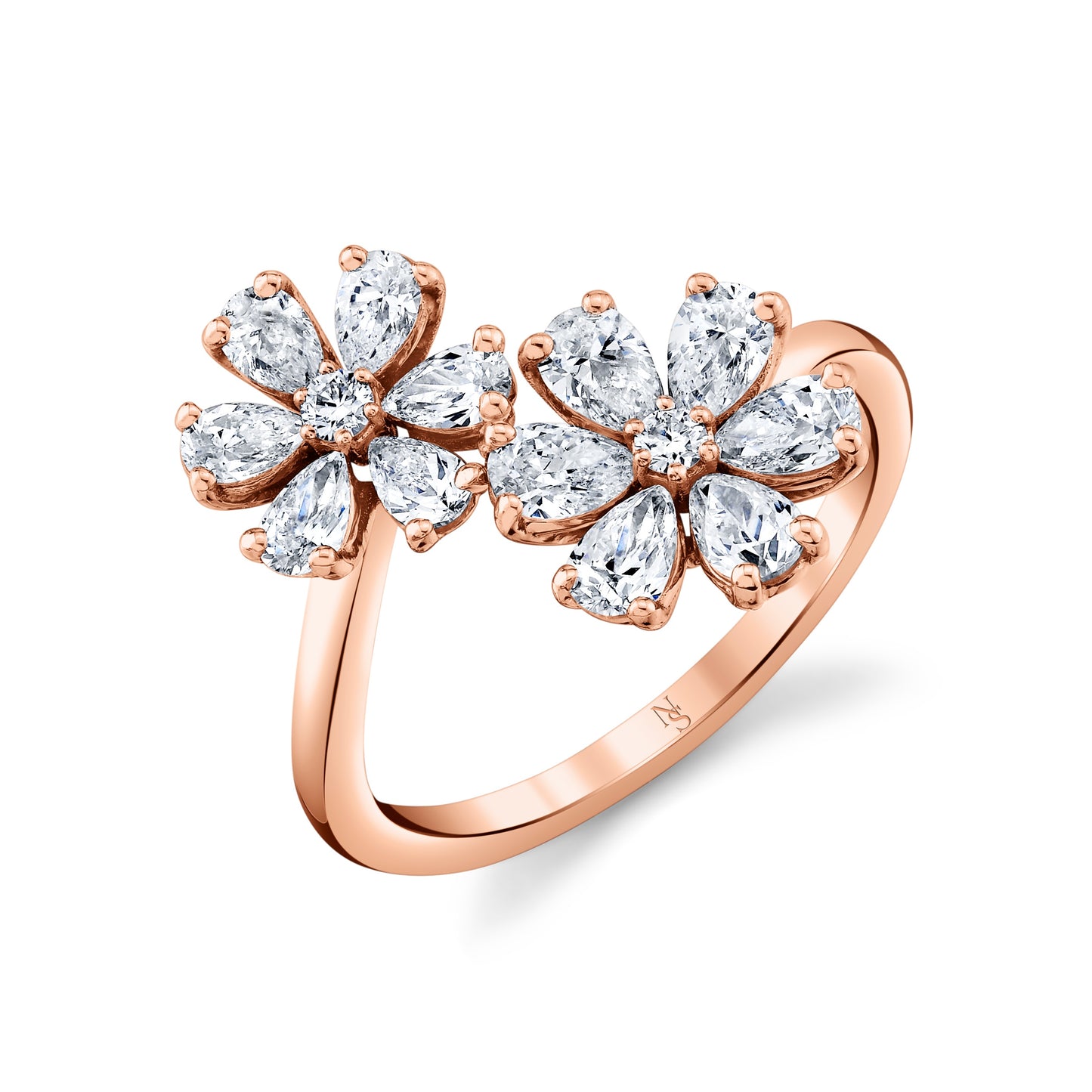 Deux Fleurs Diamond Ring