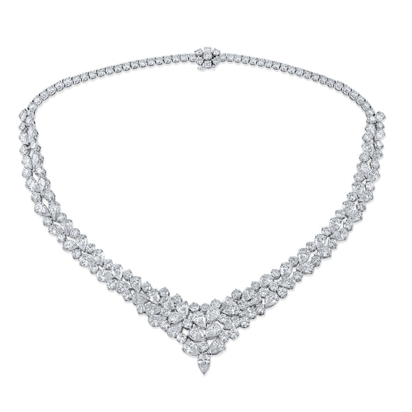 56.91 Carat Diamond Statement Necklace by Norman Silverman