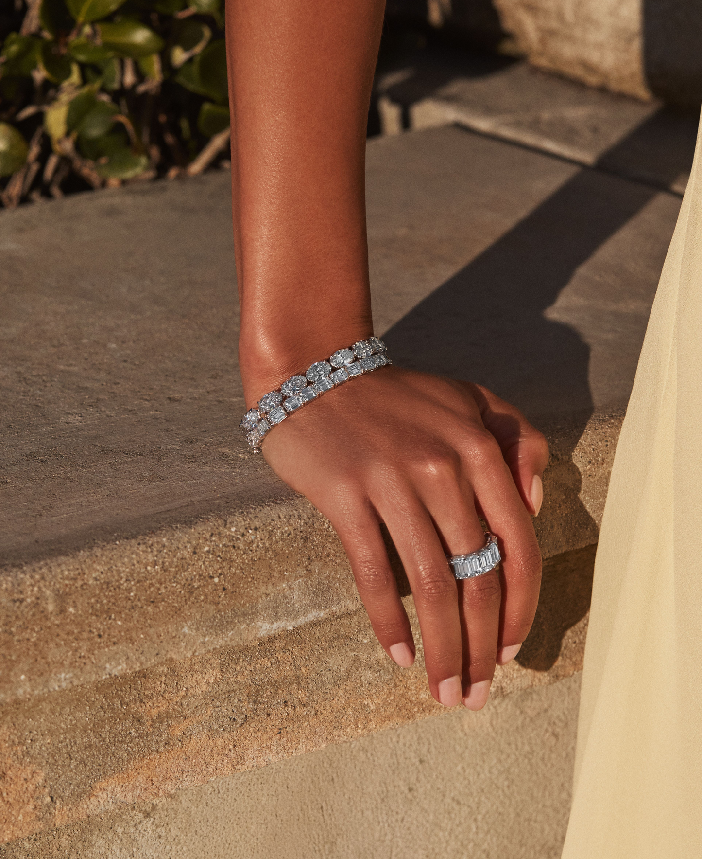 East West Oval Diamond Bracelet