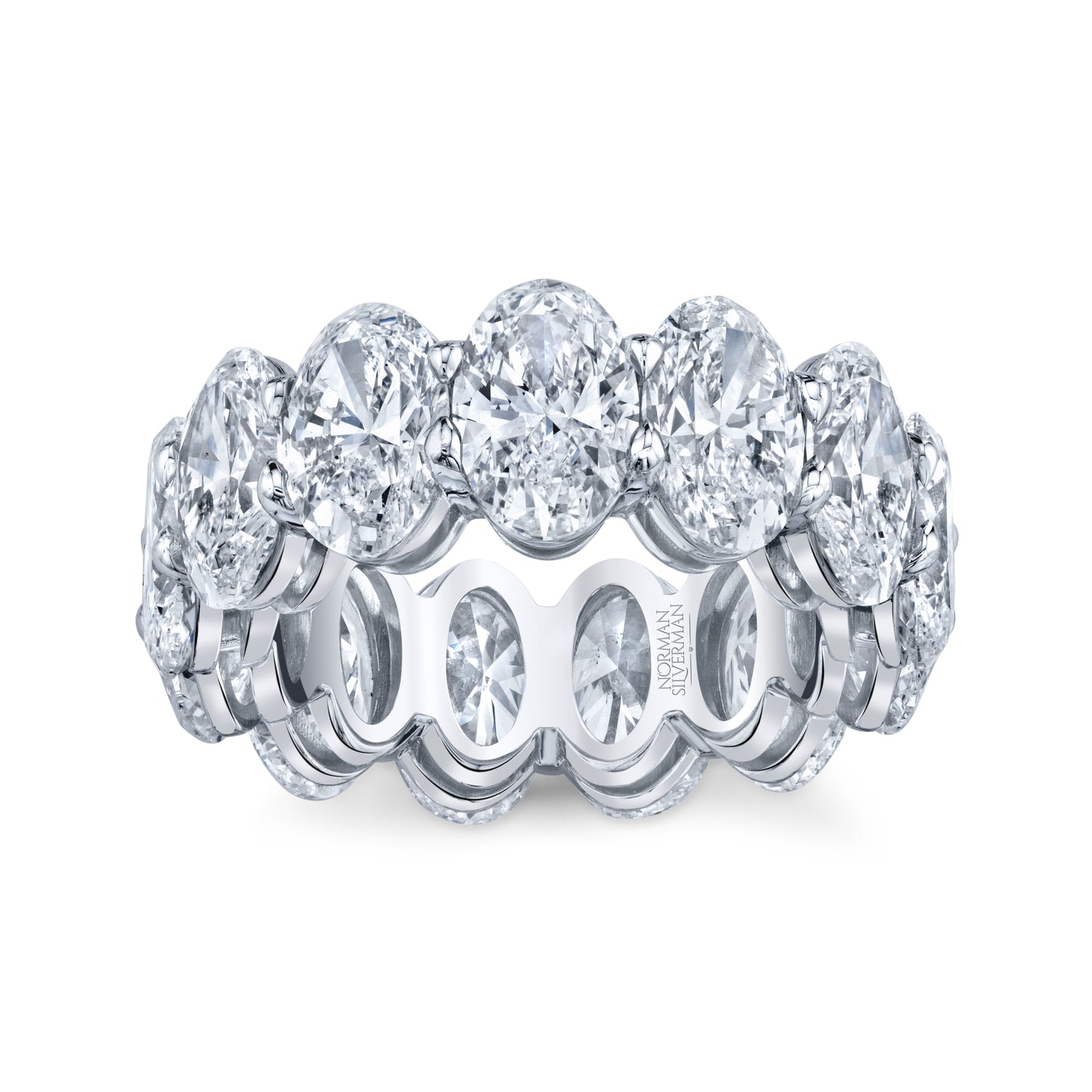 Oval Diamond Eternity Band