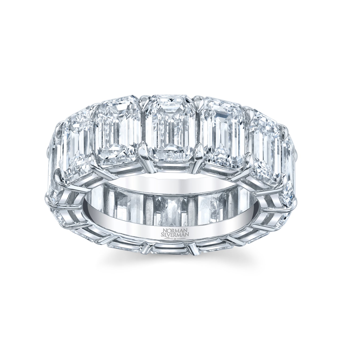 Emerald Cut Diamond Eternity Band