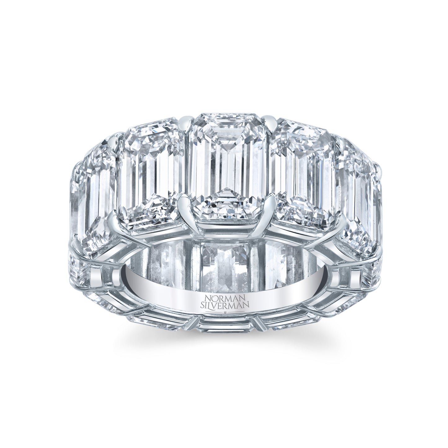 Emerald Cut Diamond Eternity Band