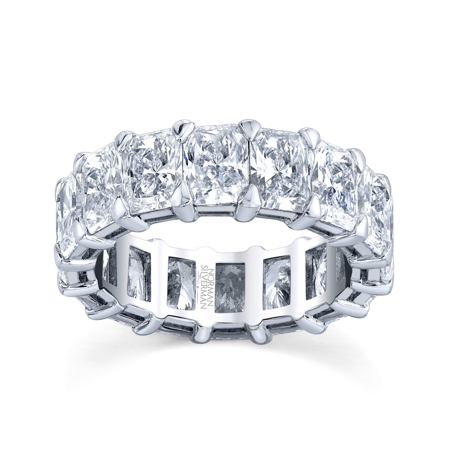 8.8 Radiant Cut Diamond Eternity Band