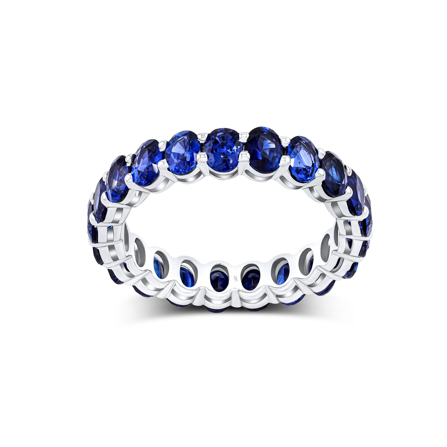 Oval Sapphire Eternity Band