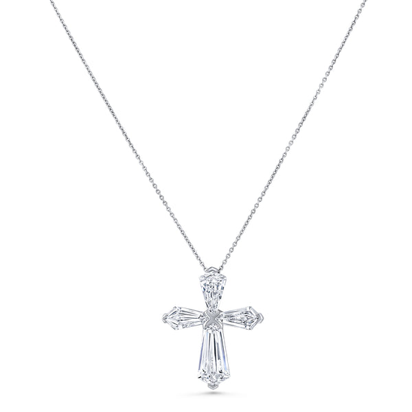 Kite Diamond Cross Pendant