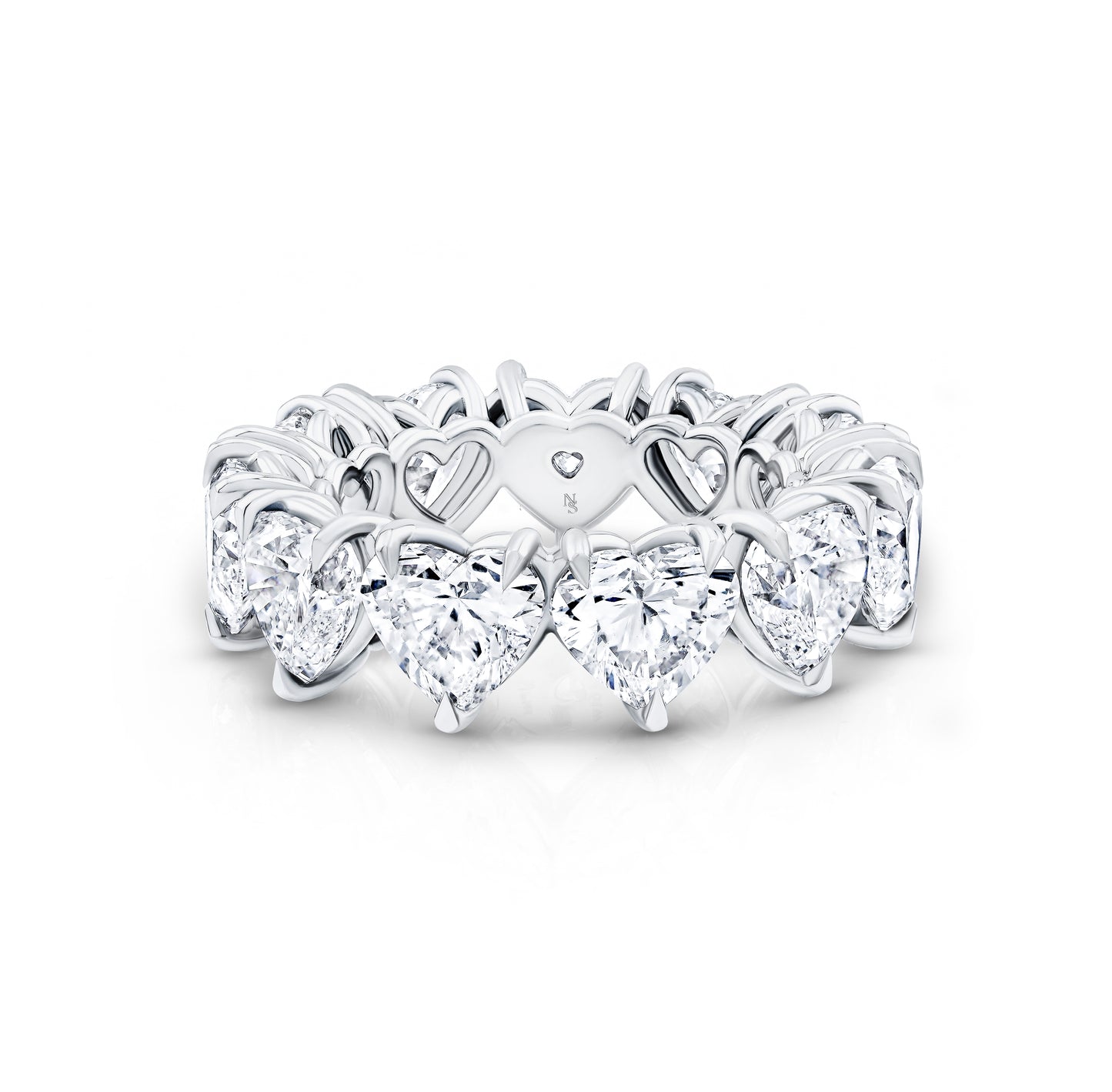 Heart Diamond Eternity Band