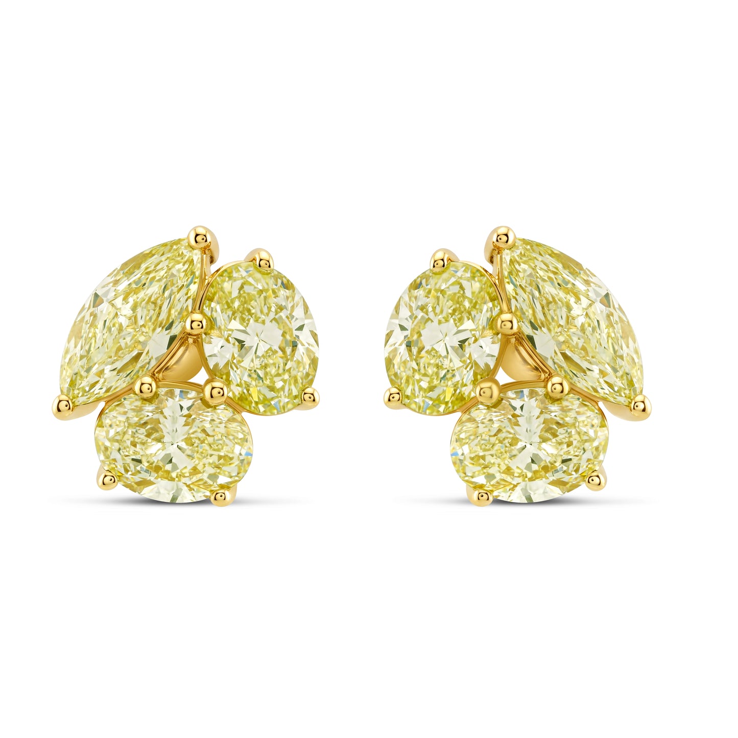 Cluster Diamond Earrings
