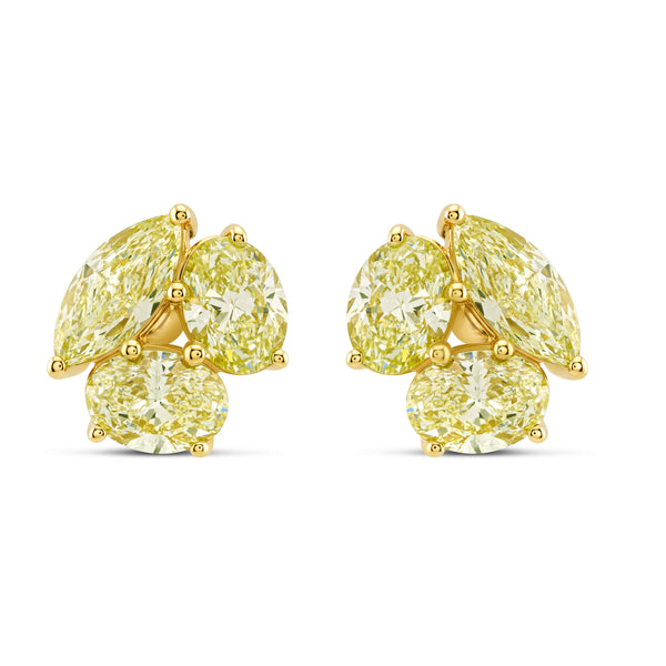 Cluster Diamond Earrings