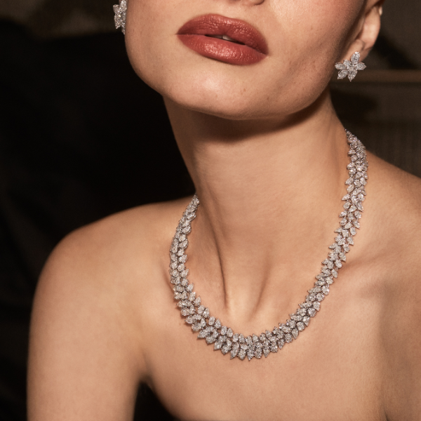 Fancy Shape Collar Necklace