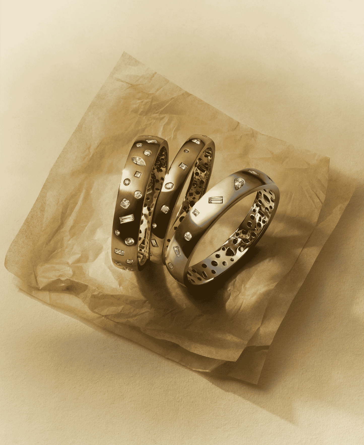 Mixed Fancy Shape Diamond Bangle