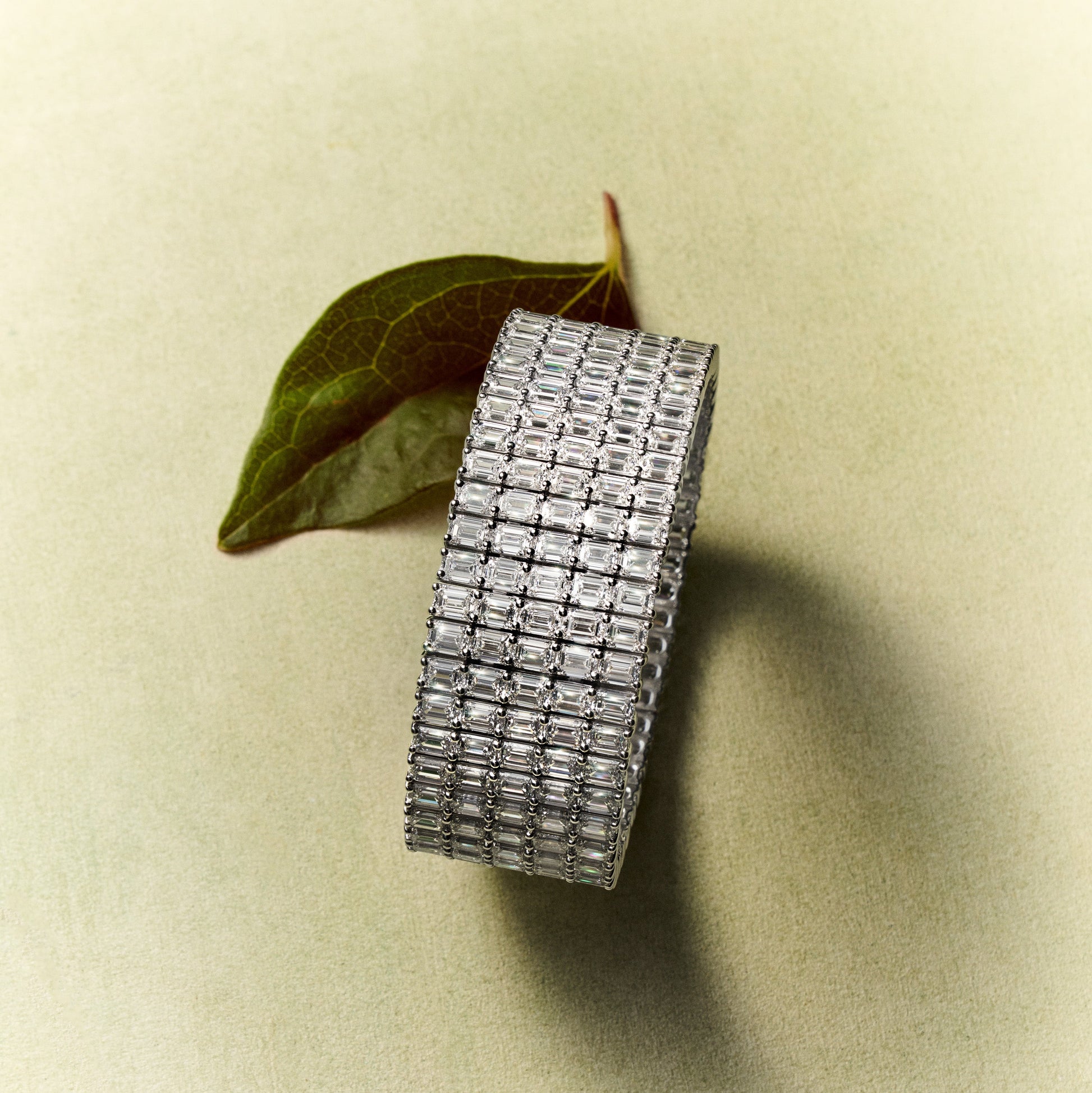 5 row diamond mesh bracelet multi row 