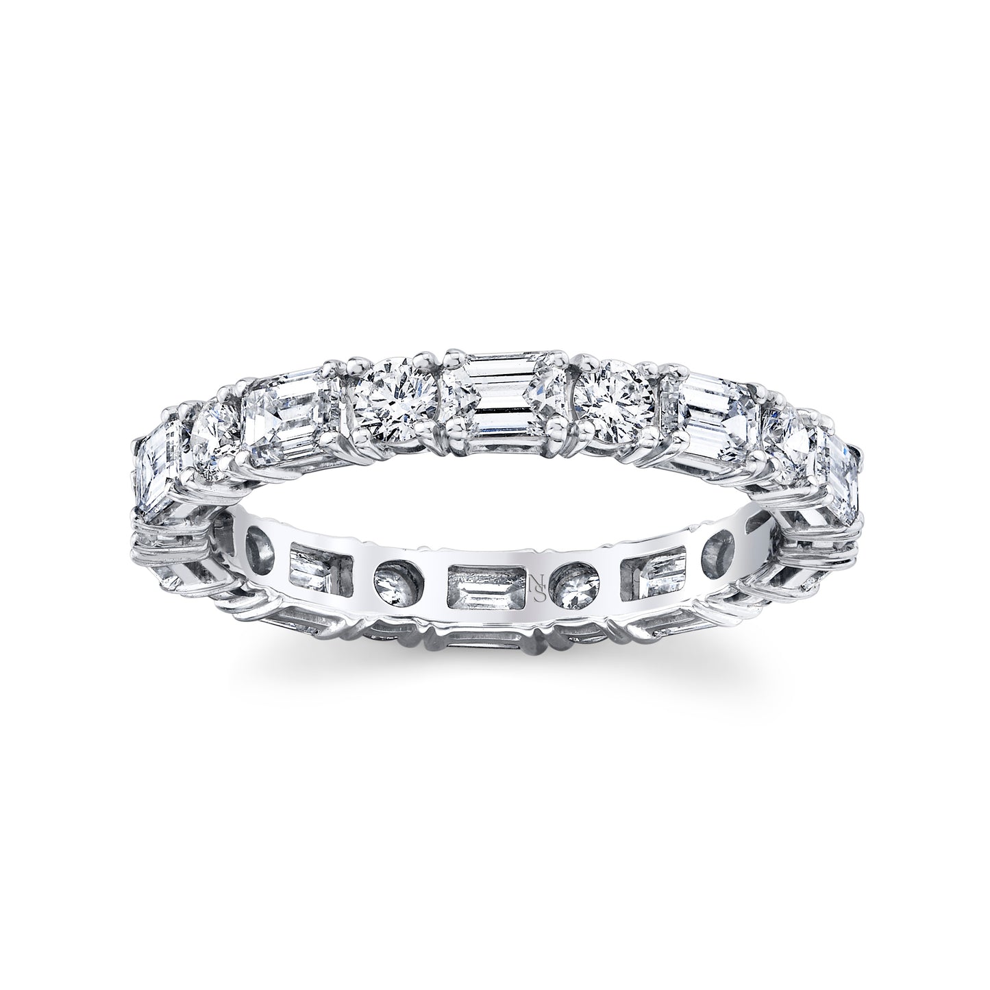 Alternating Diamonds Eternity Band