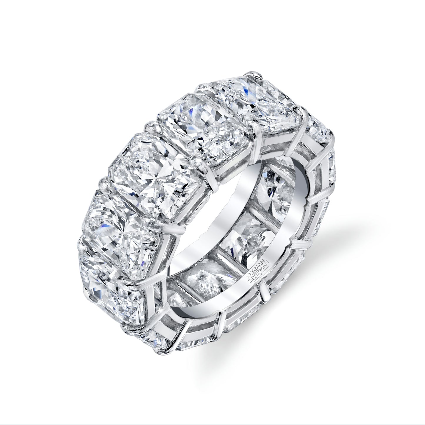 Radiant Cut Diamonds Eternity Band