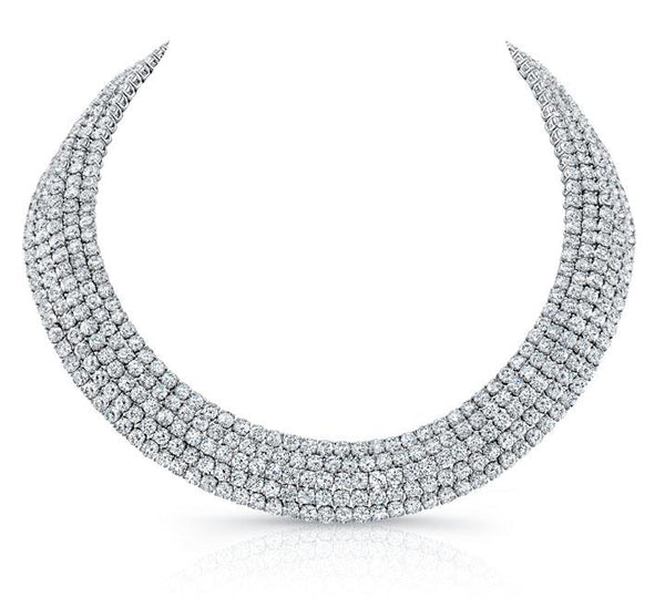 Five Row Statement Necklace