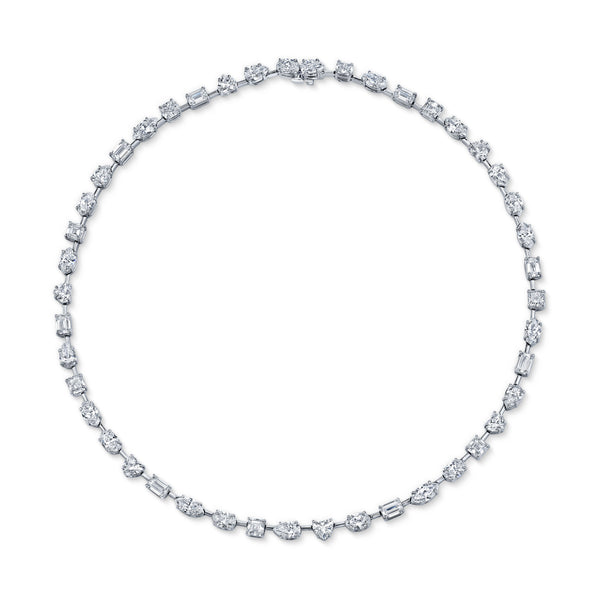 Fancy Shape Diamond Necklace