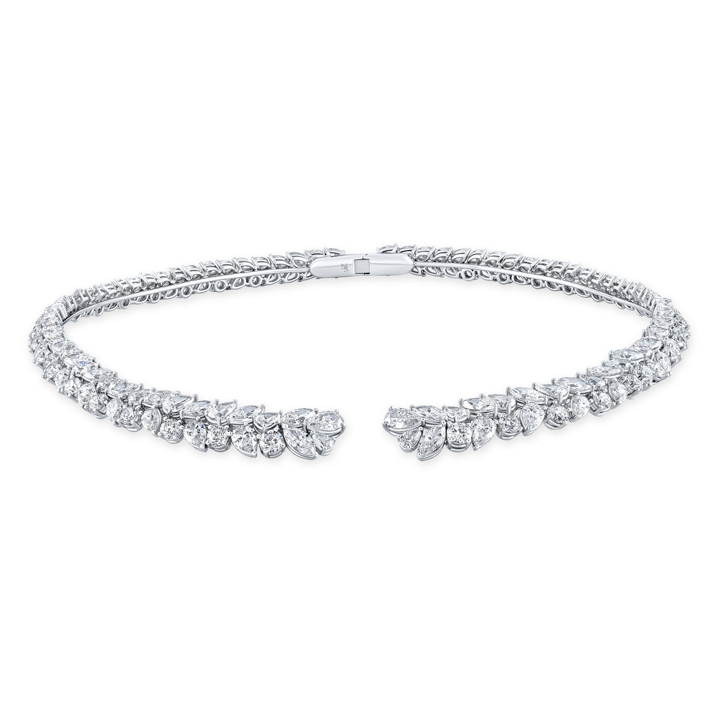 Fancy Shape Open Front Diamond Choker