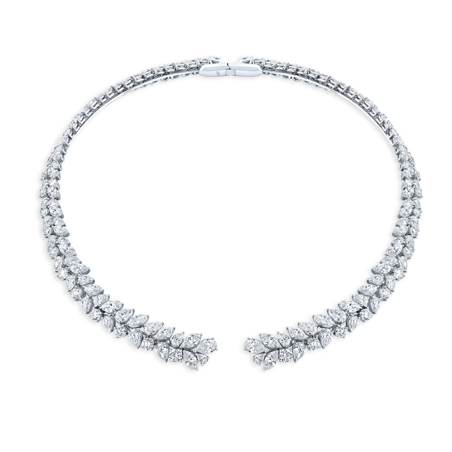 Fancy Shape Open Front Diamond Choker