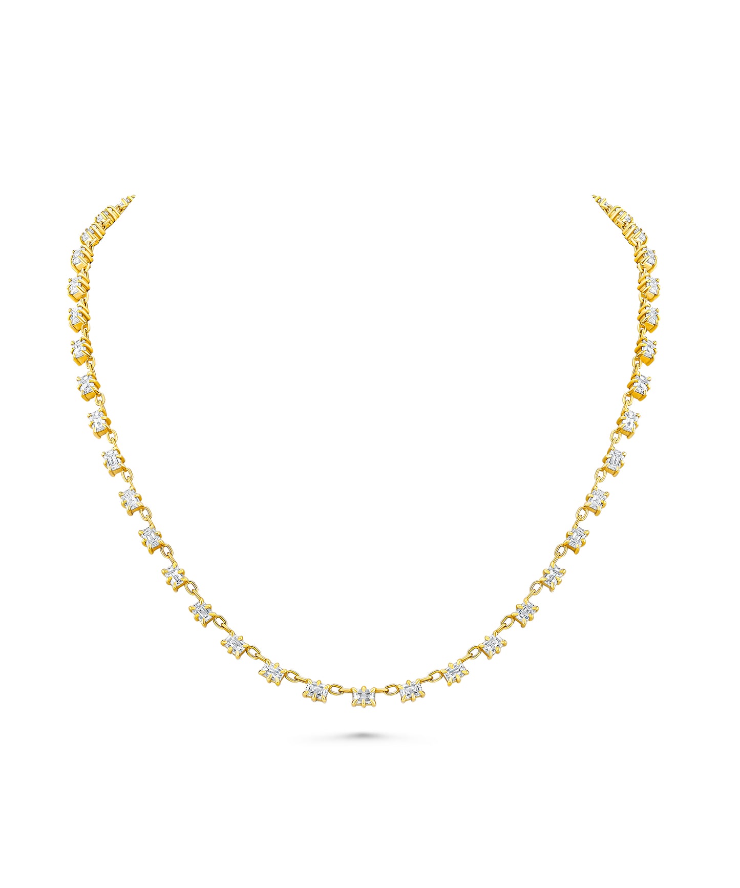 Emerald Cut Diamonds on Chain