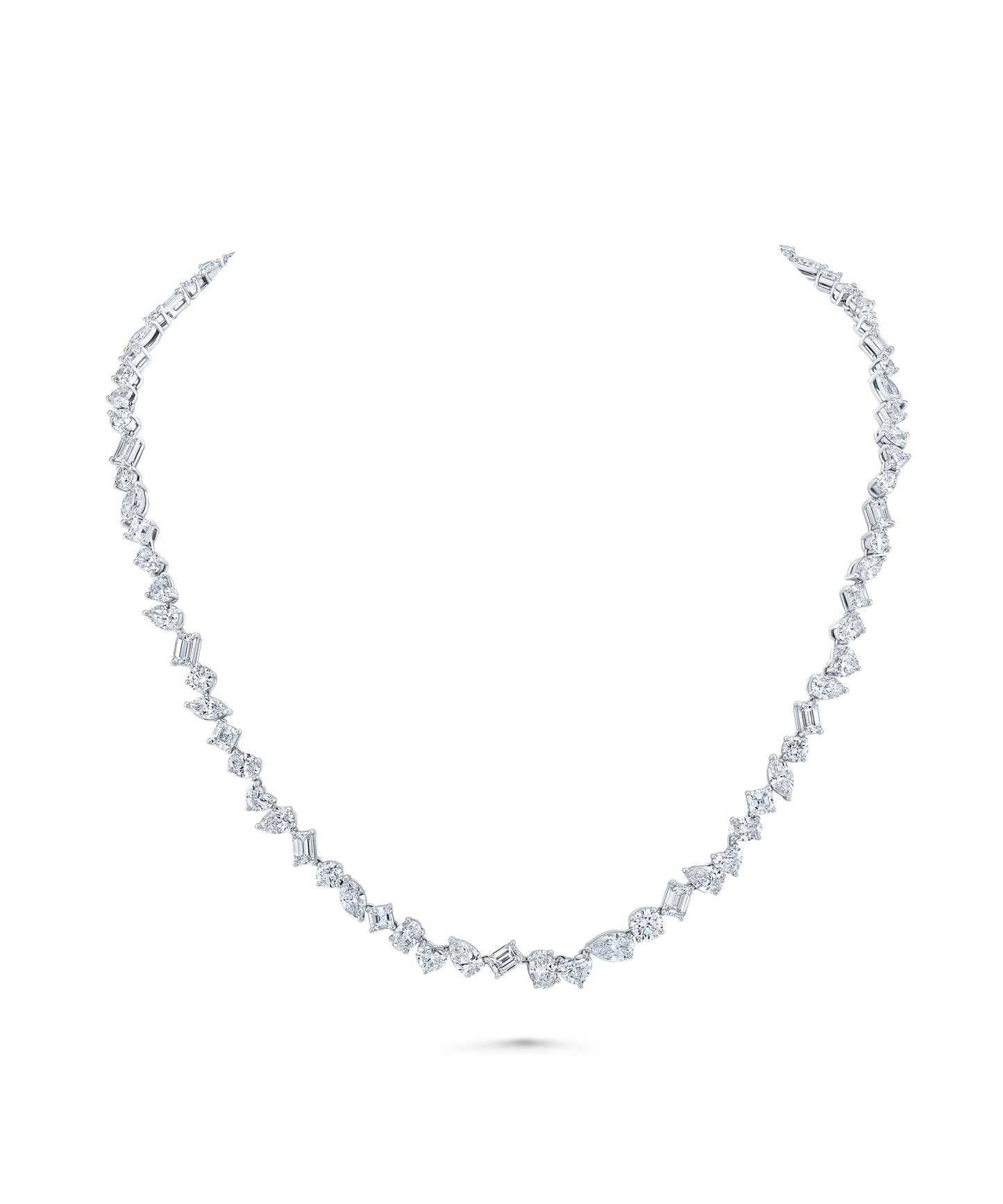 Mixed Fancy Shaped Diamond Necklace