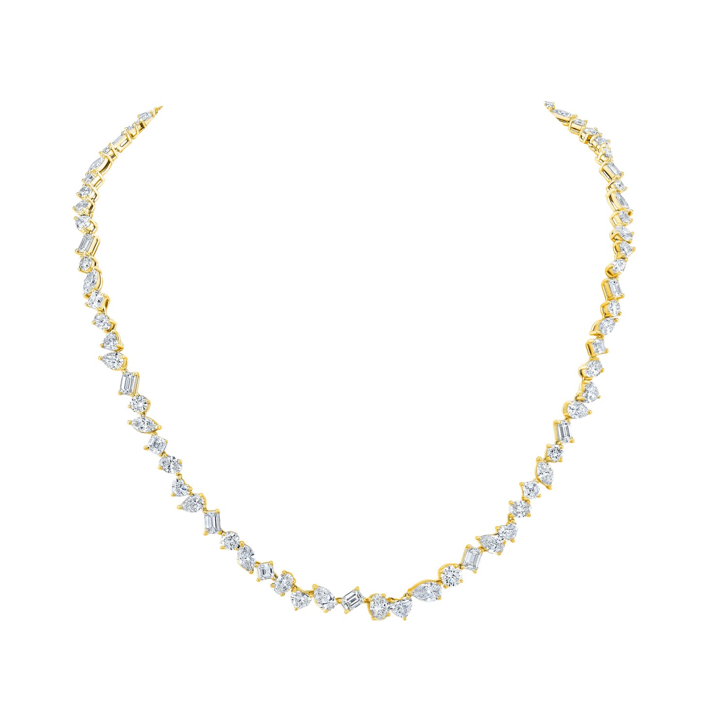 Mixed Fancy Shape Diamond Necklace