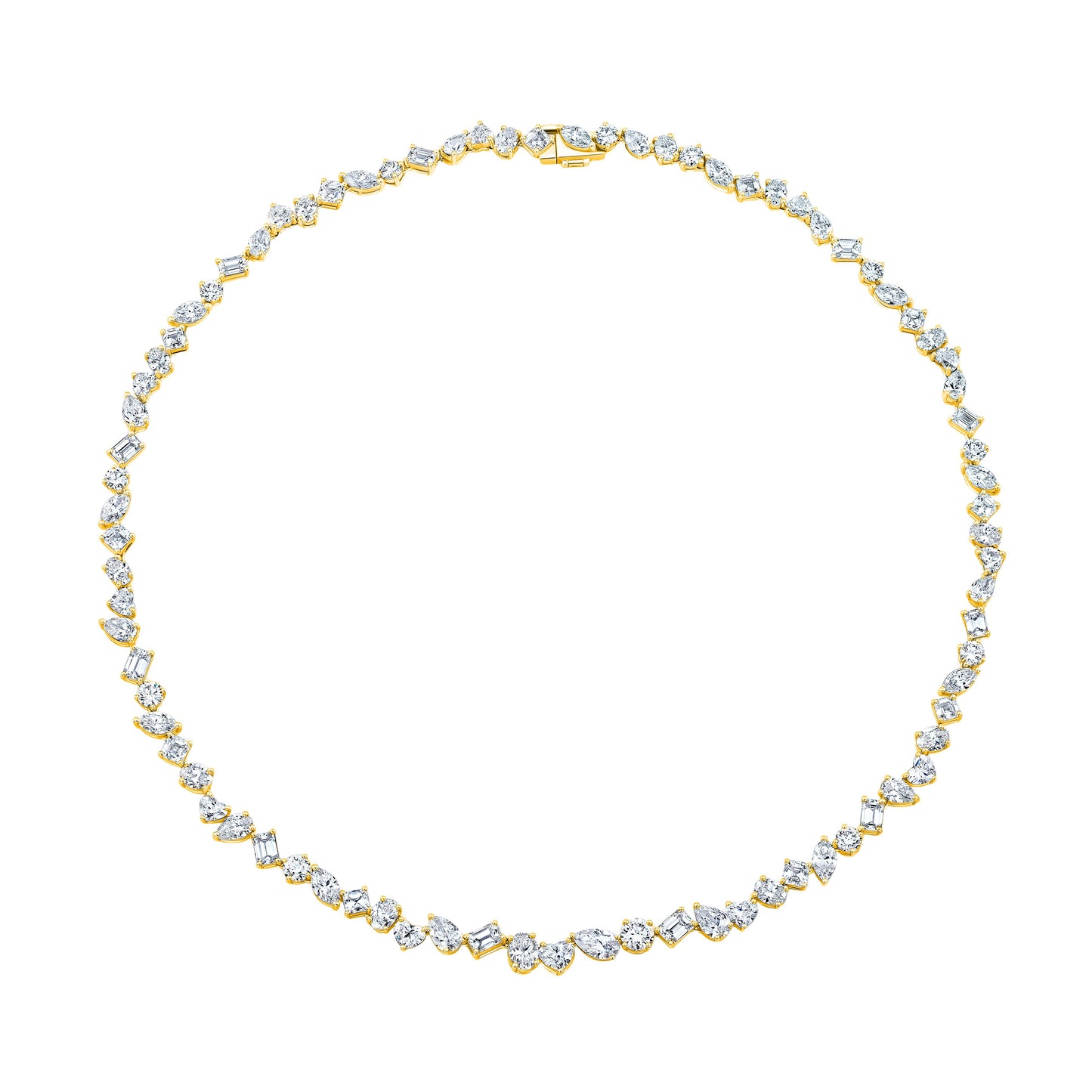 Mixed Fancy Shape Diamond Necklace