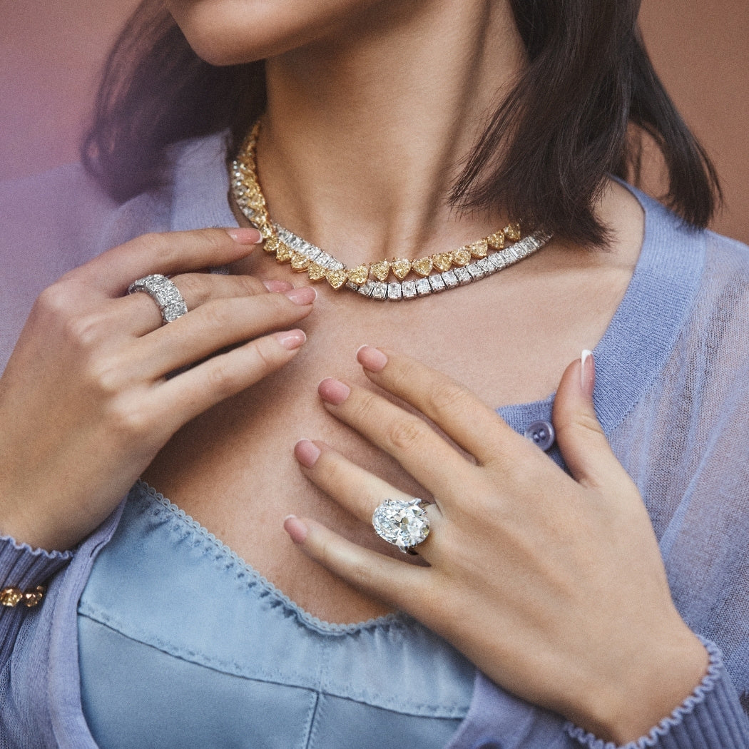 Oval Diamond Three-Stone Ring