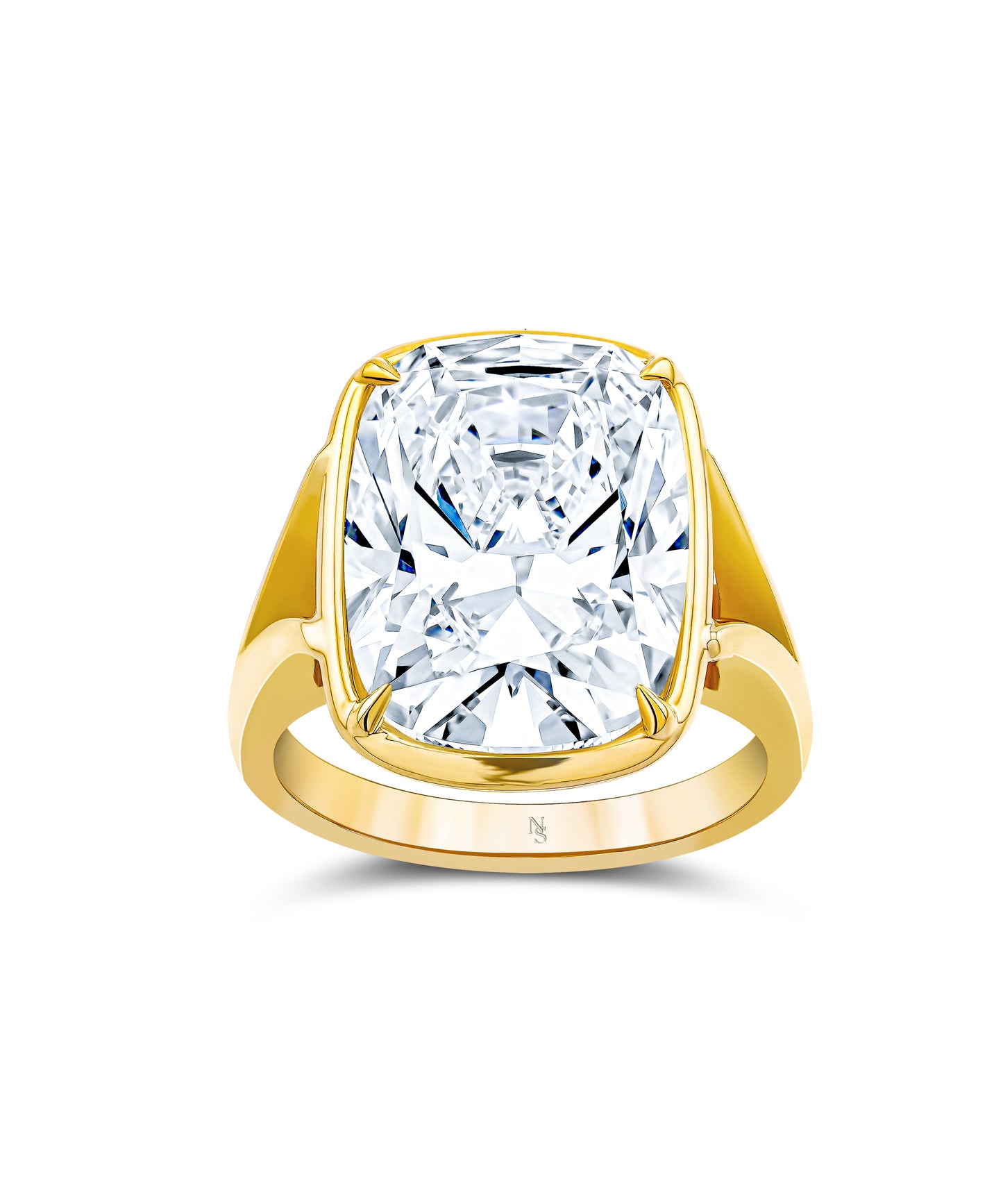 8.75 Carat Cushion Cut Engagement Ring
