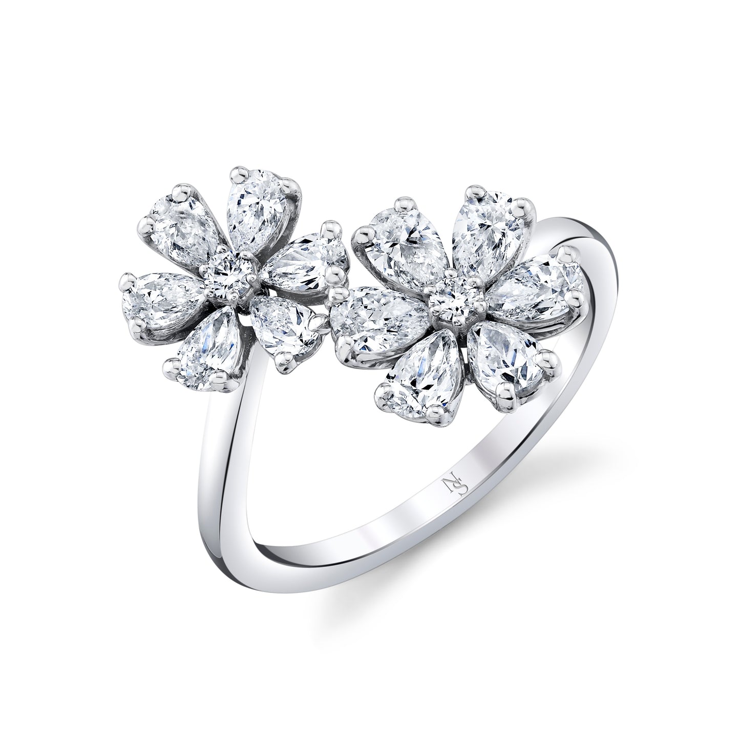 Deux Fleurs Diamond Ring