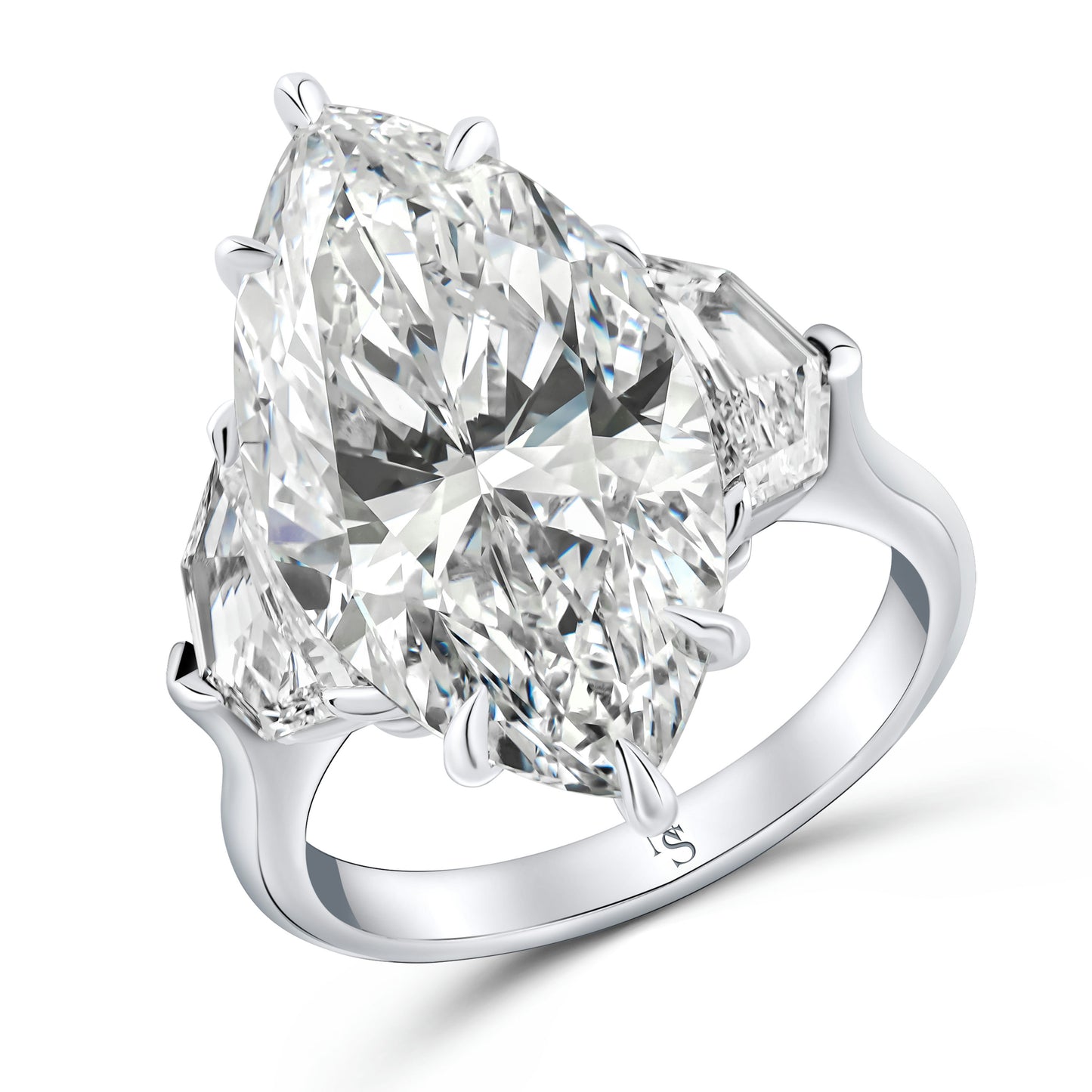 10.33 Marquise Cut Diamond Platinum Ring